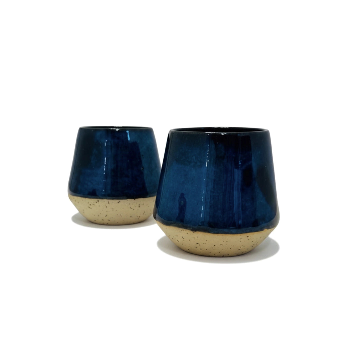 tasses bleues faites main Elephantom