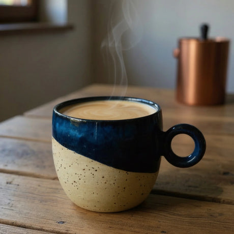 tasse bleue faite main Elephantom