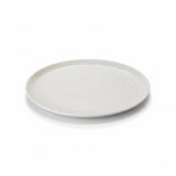 assiette blanche texturée
